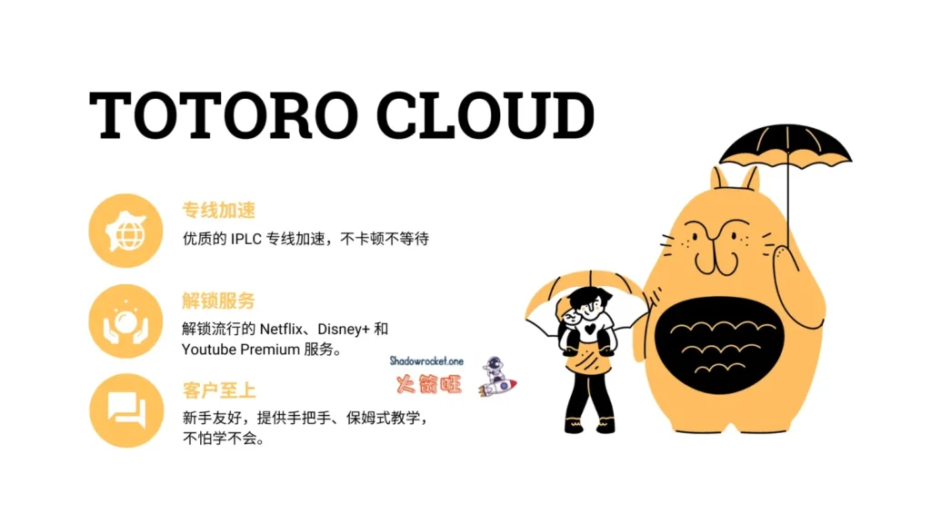 Totoro Cloud 机场怎么样 - 优质稳定 SS 机场龙猫云 |  IPLC 专线机场